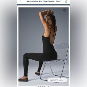 Alo yoga Airbrush One and Done Onesie Size: S New